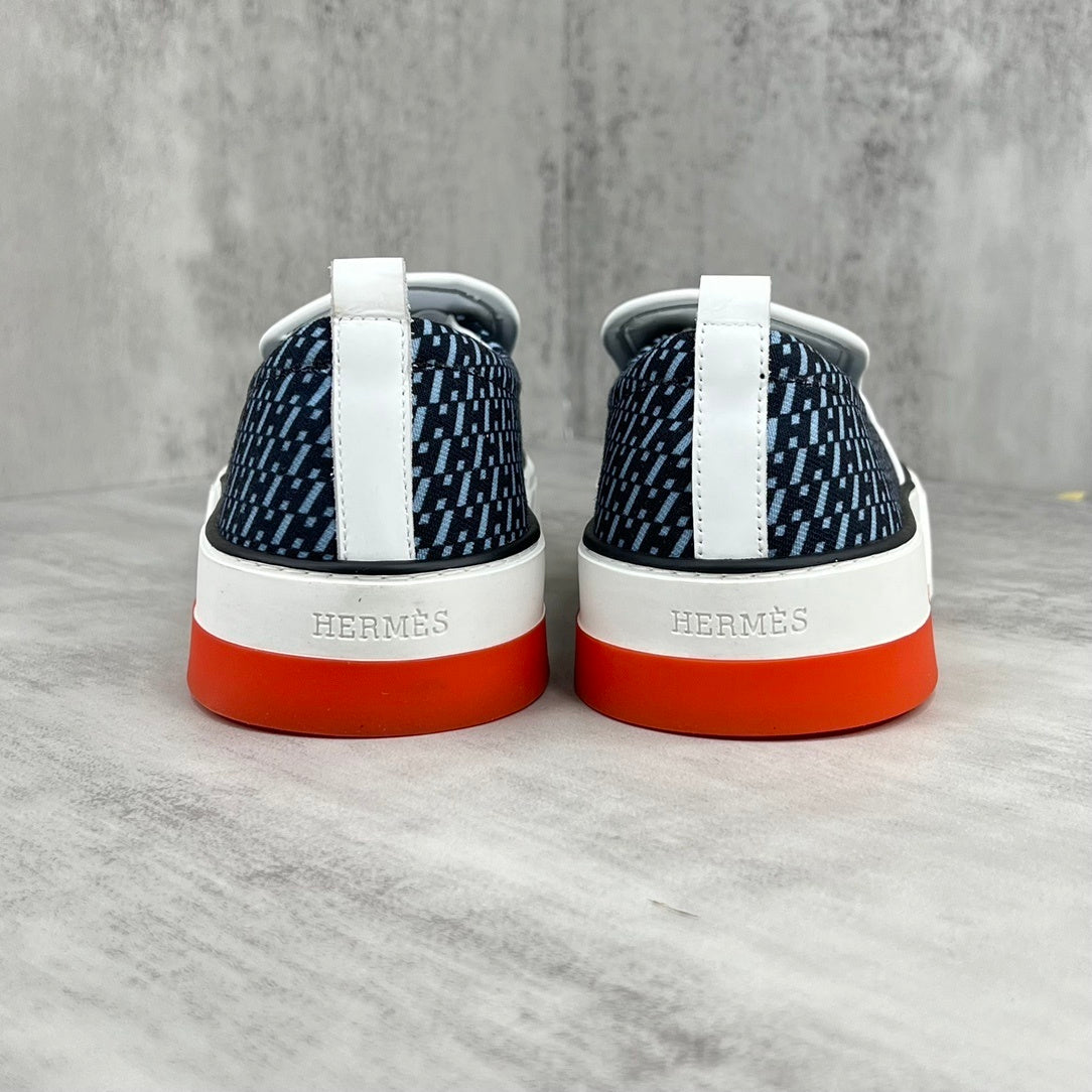 Hermes Gliss Slip-On "Black-Blue"