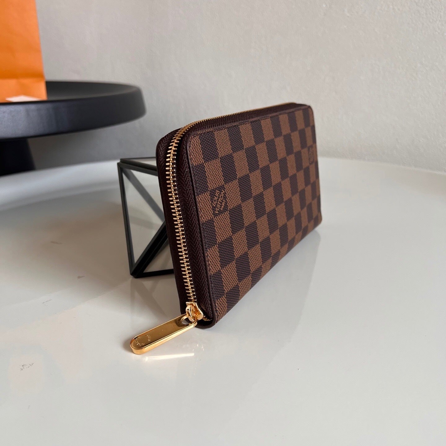 Louis Vuitton Zippy Wallet "Damier Ebene"