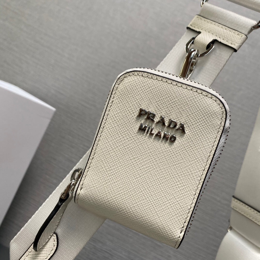 Prada Saffiano Leather Mini Envelope Bag