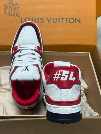 Louis Vuitton LV Trainers "White-Red Crocodile"
