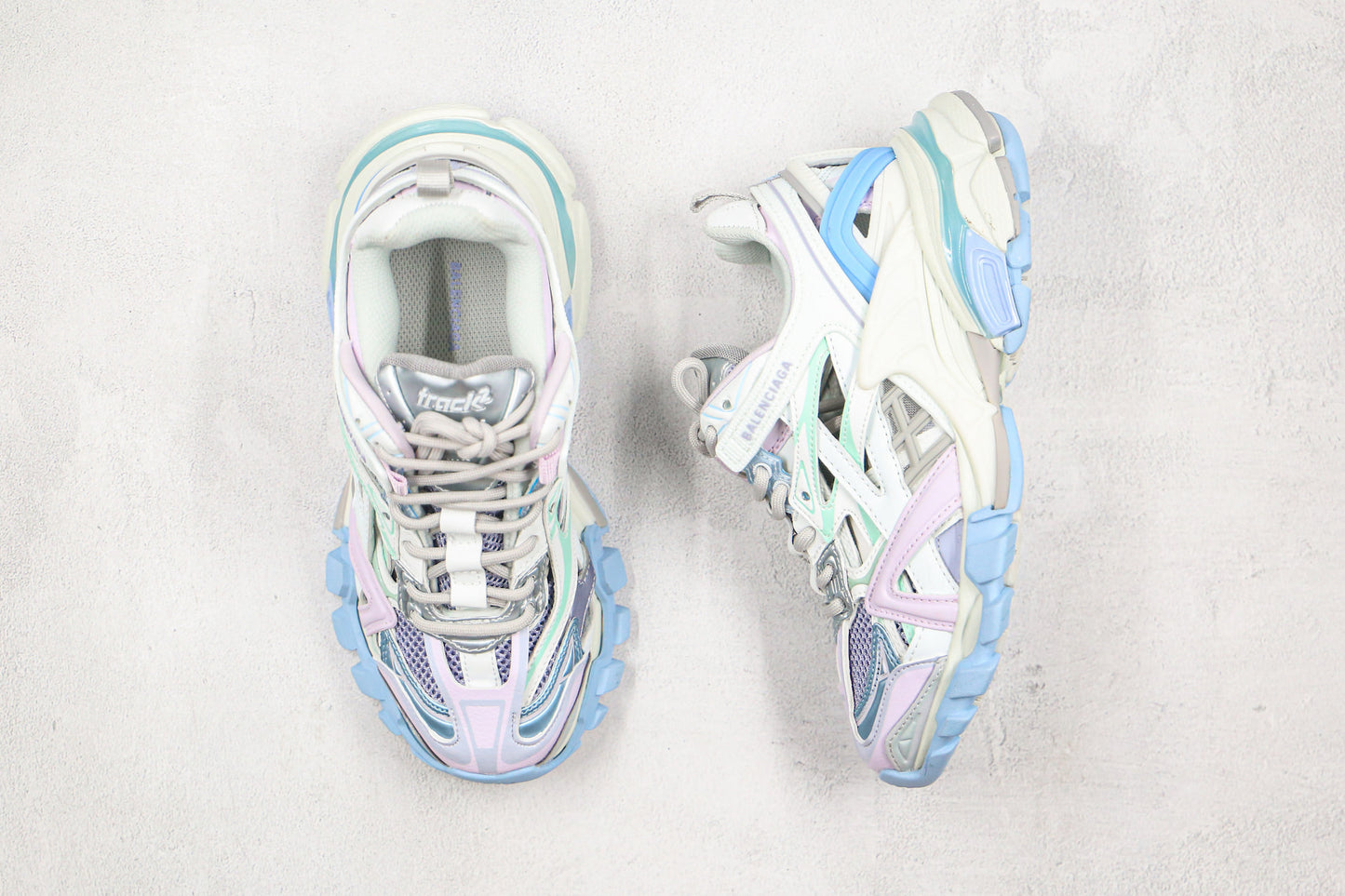 Balenciaga Track 2.0 "White-Pink-Blue"
