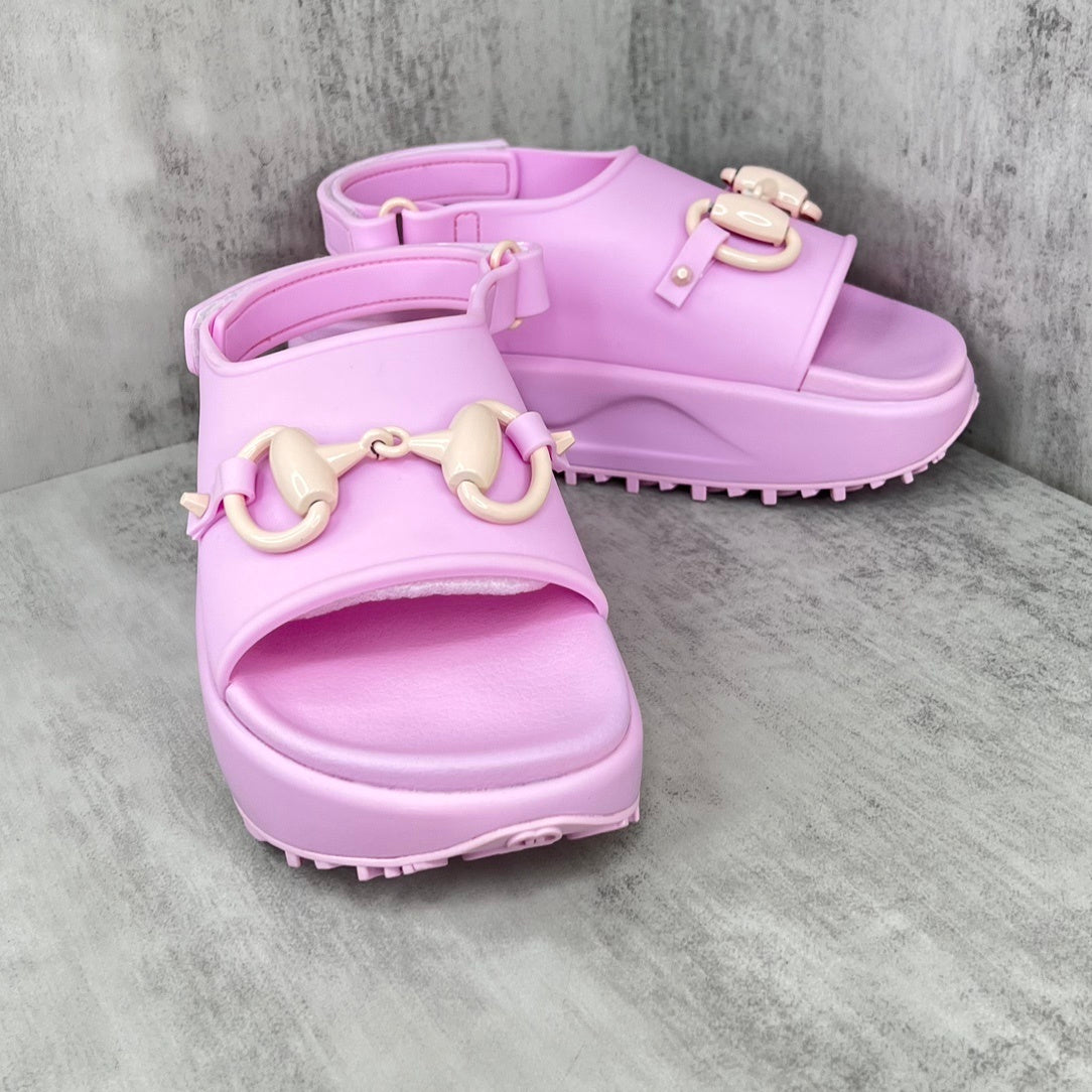 Gucci Horsebit Sandals "Lavander-Cream"