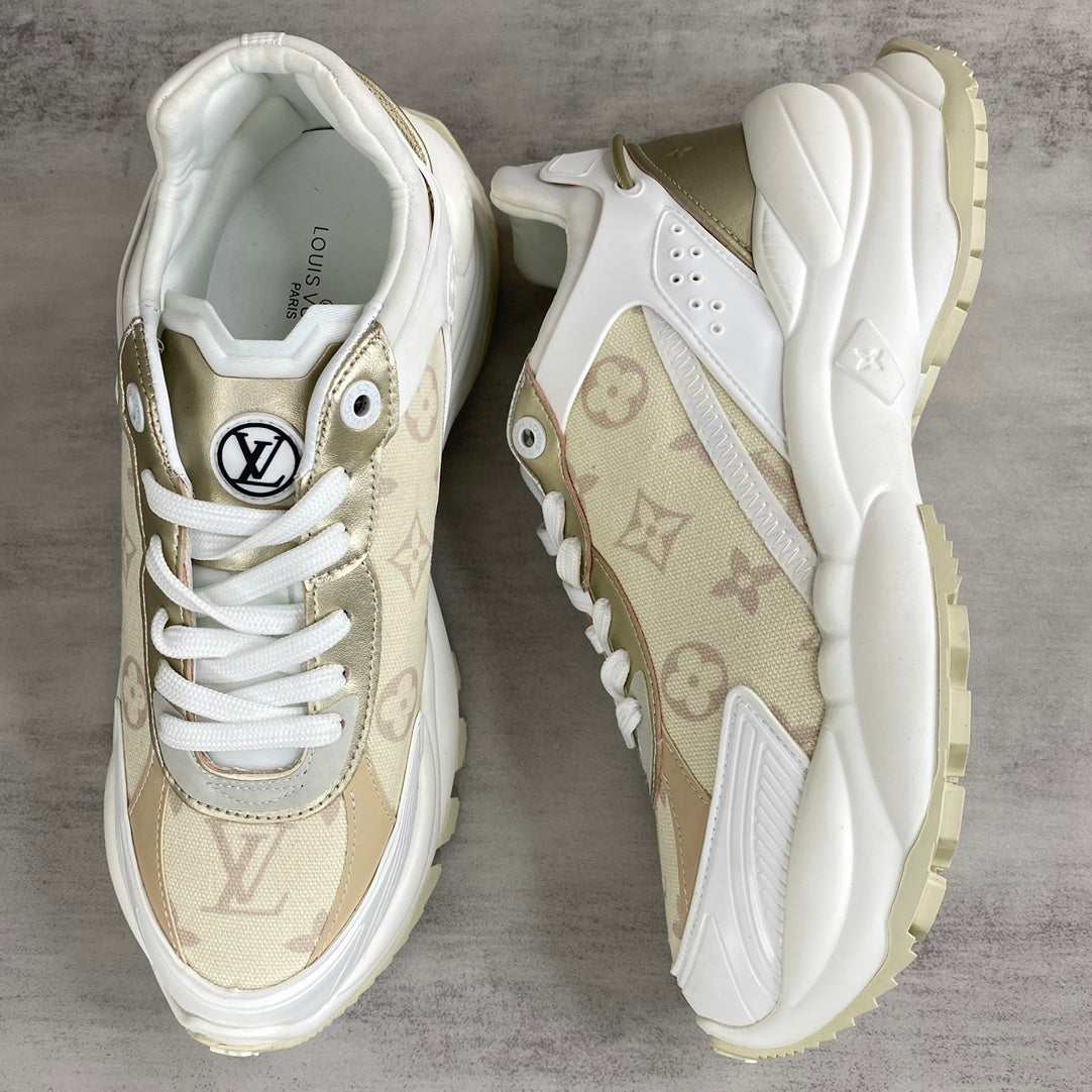 Louis Vuitton Run 55 "White-Gold-Beige"