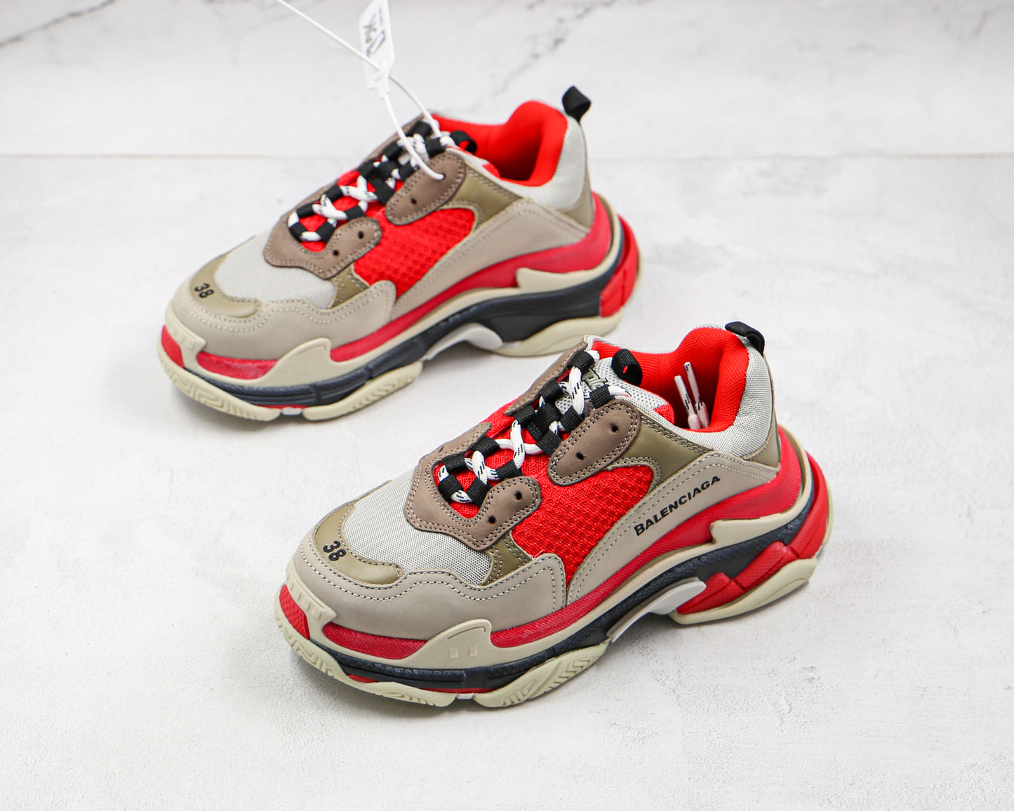 Balenciaga Triple S "Red-Grey"