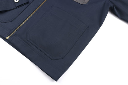Louis Vuitton Light Linen Workwear Jacket "Navy Blue"
