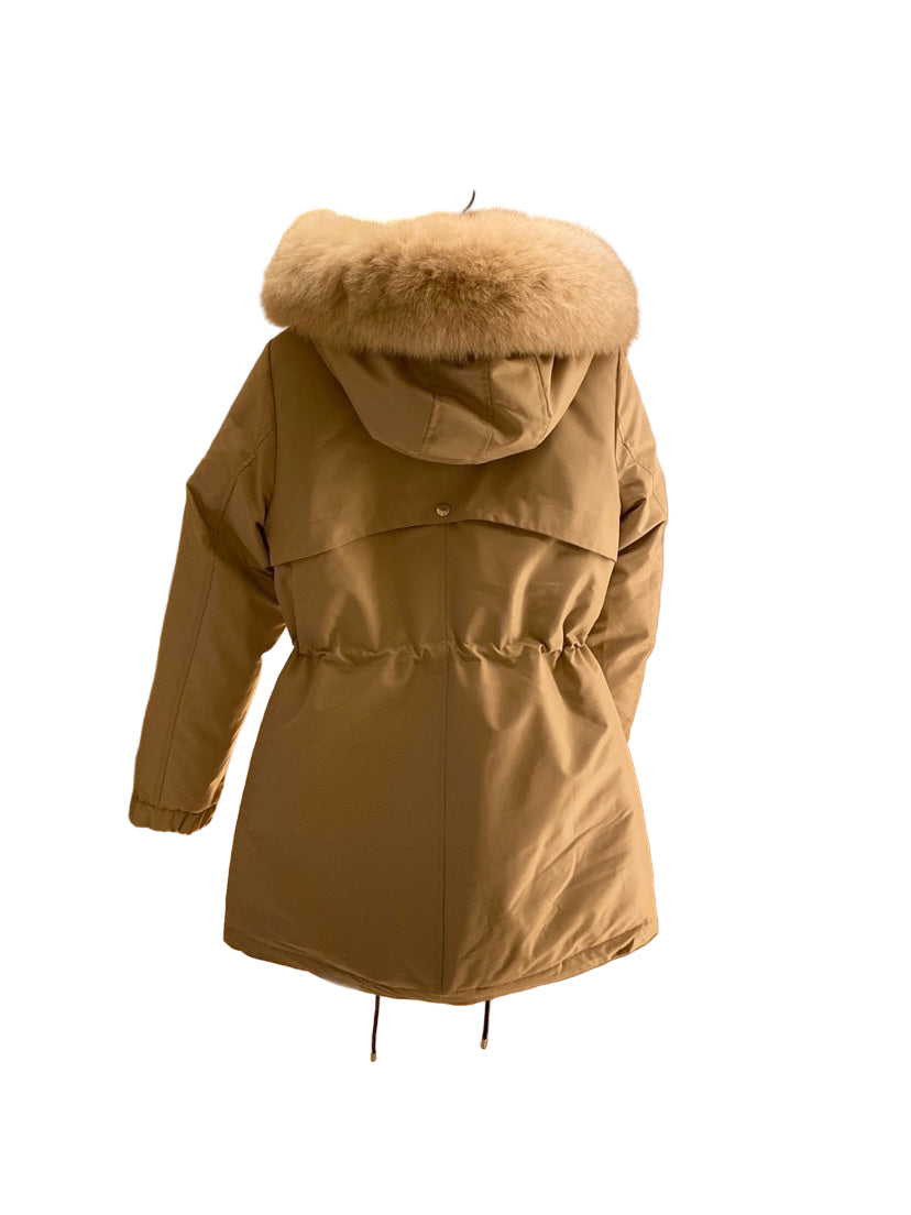 Prada Down Coat Jacket "Beige"