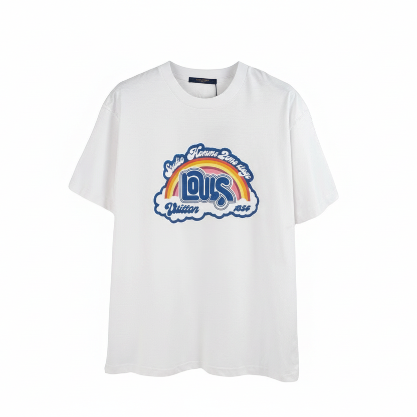 Louis Vuitton Rainbow Print T-Shirt "White"