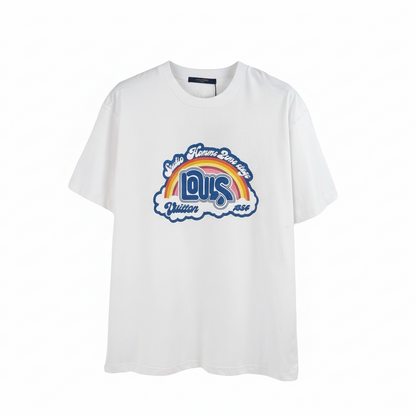 Louis Vuitton Rainbow Print T-Shirt "White"