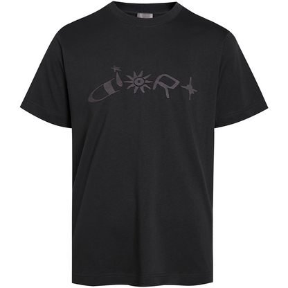 Dior x Lewis Hamilton Embroidered T-Shirt "Black Cotton Jersey"