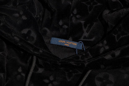 Louis Vuitton Velour Jacquard Hoodie "Black"