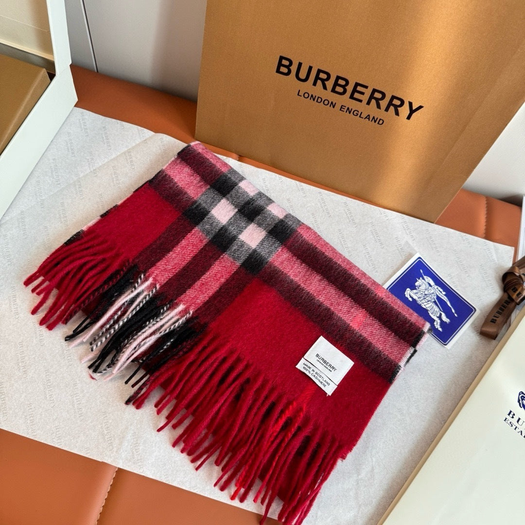 Burberry Cashmere Scarf "Red"