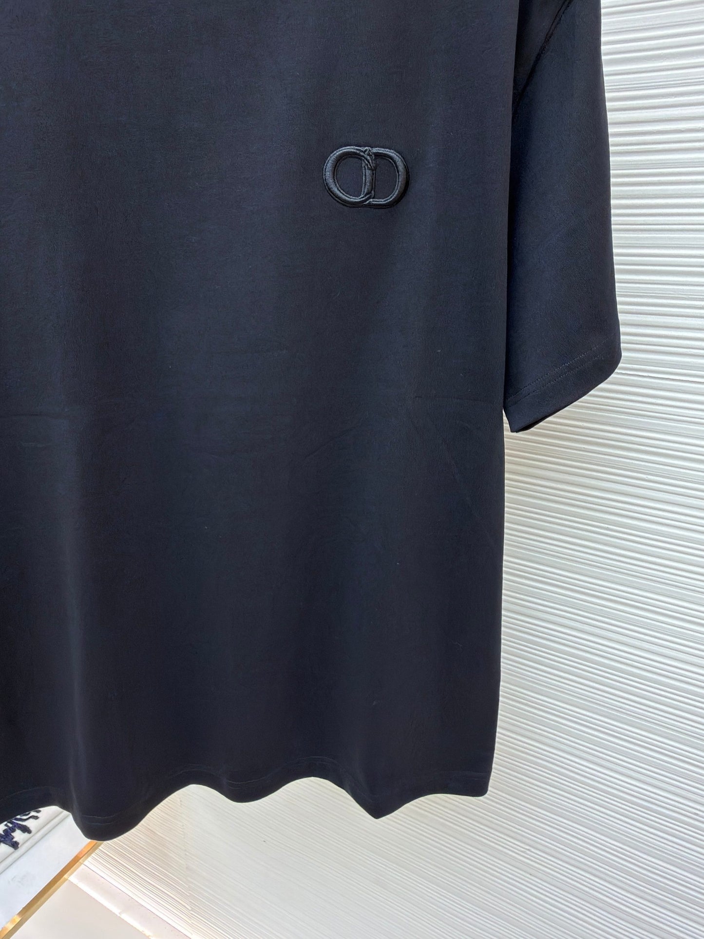 Dior CD Icon T-Shirt "Black Cotton Jersey"