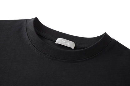Dior and Descente T-Shirt "Black Cotton Jersey"