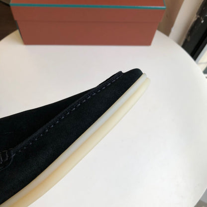 Loro Piana Summer Walk Loafers "Black"