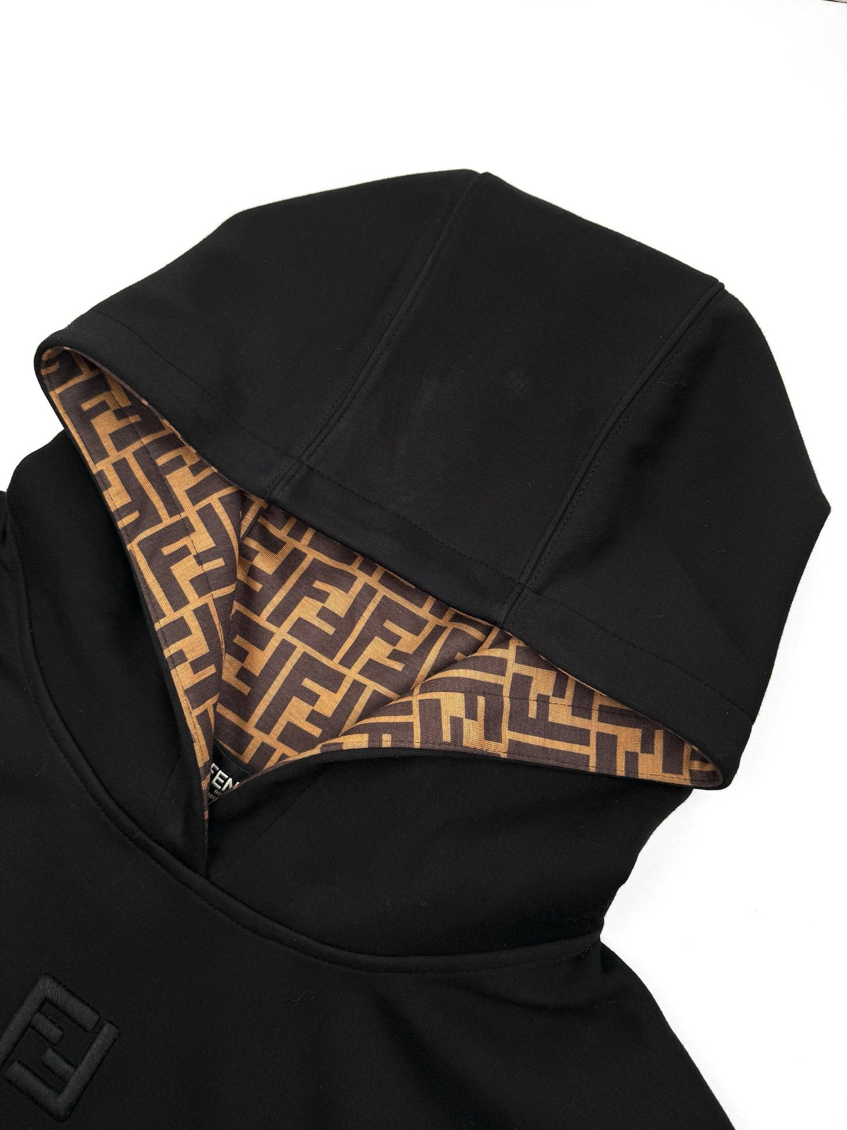 Fendi FF Embroidered Hoodie "Black"