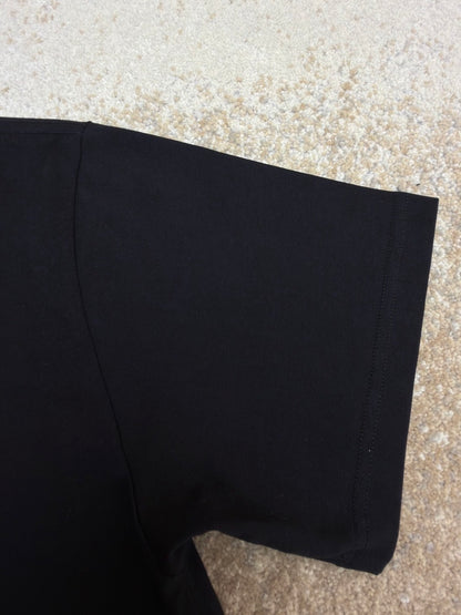 Dior T-Shirt with Dior Embroidery "Black Cotton Jersey"