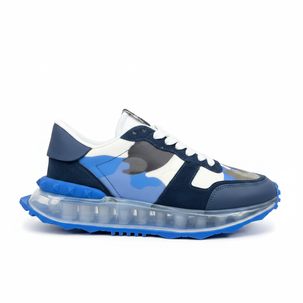 Valentino Garavani Netrunner "Blue-White Camo"