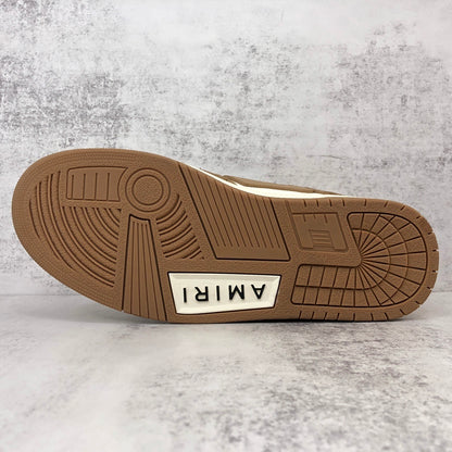 Amiri Skel Top High "White-Brown"