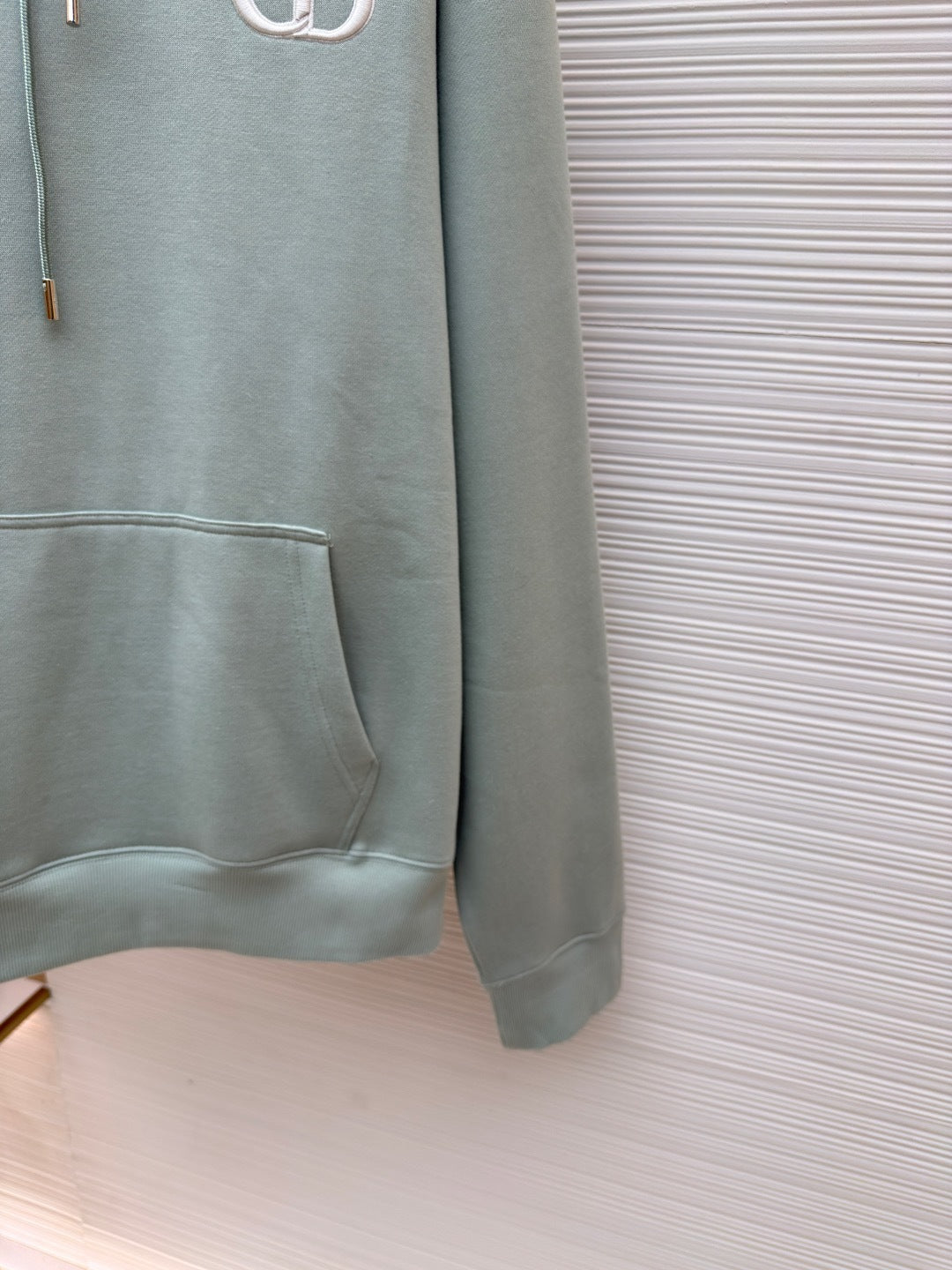 Dior CD Icon Hooded Sweatshirt "Green Cotton Fleece"