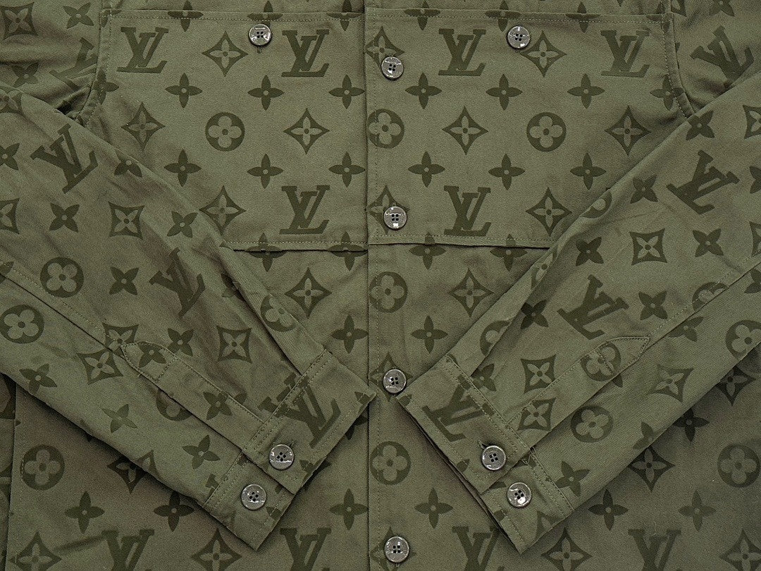 Louis Vuitton Monogram Shirt "Army Green"