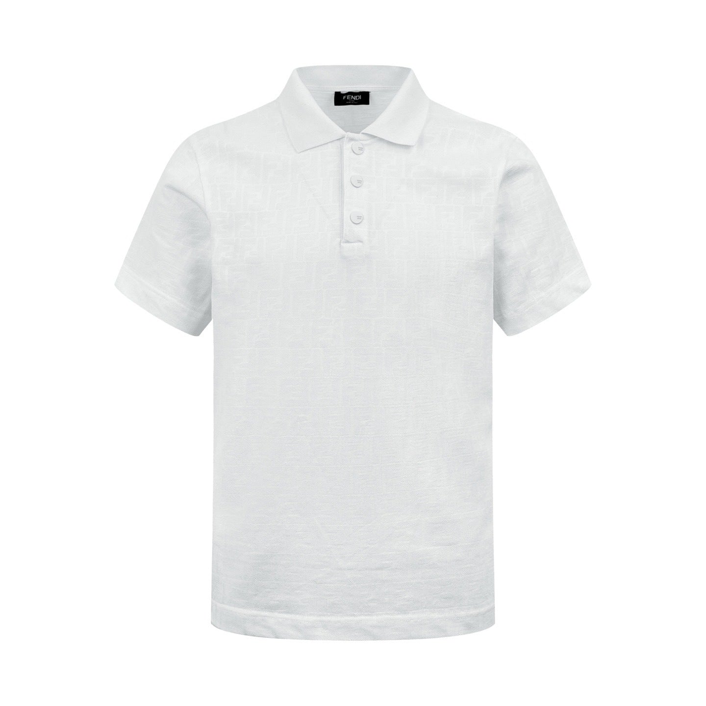Fendi FF Monogram Polo T-Shirt "White"