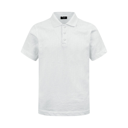 Fendi FF Monogram Polo T-Shirt "White"