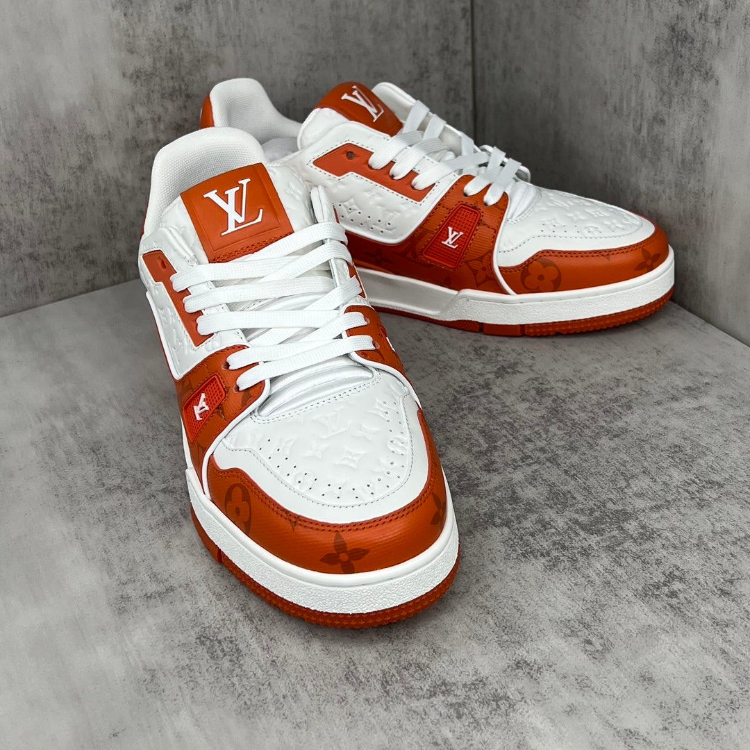 Louis Vuitton Trainers "Orange-White"