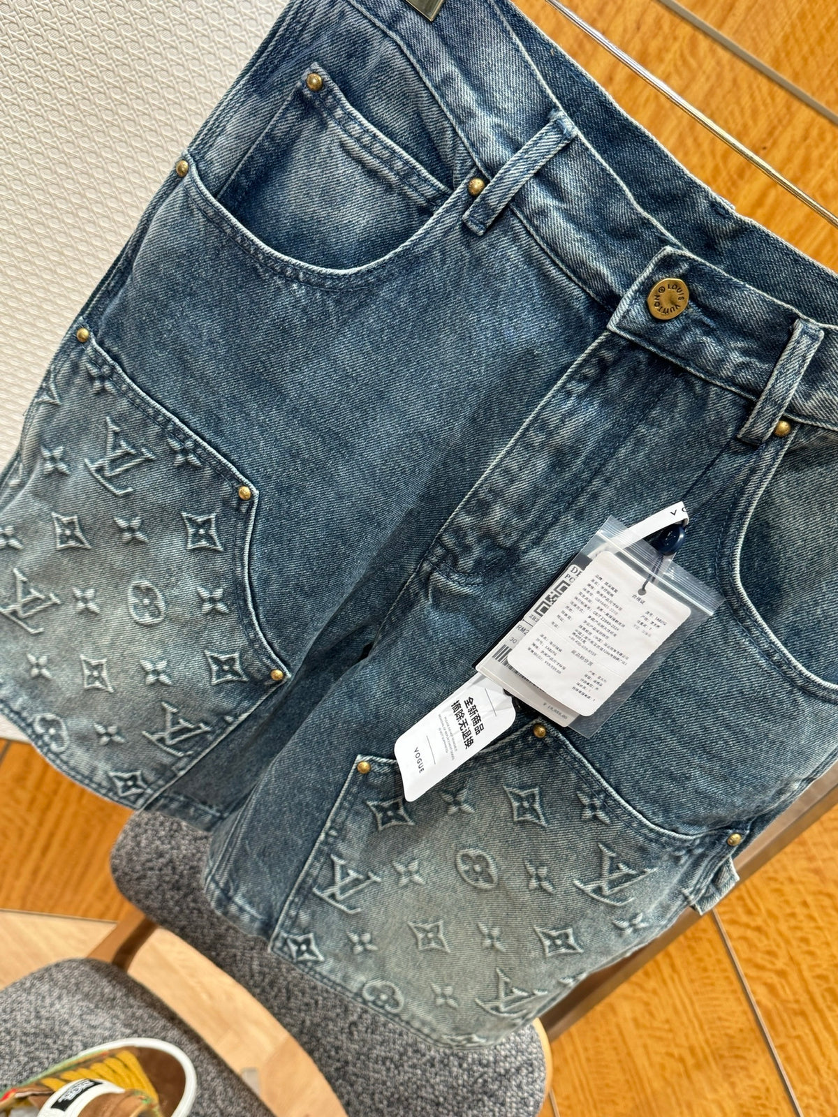 Louis Vuitton Denim Carpenter Shorts