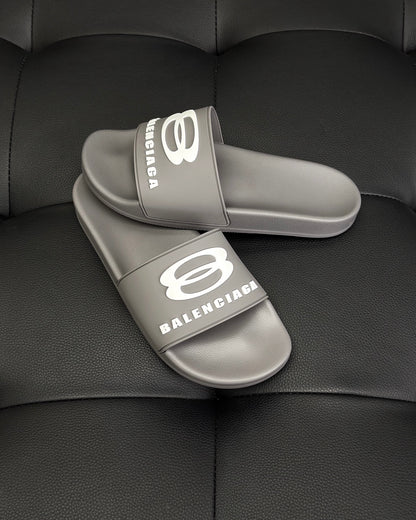 Balenciaga Pool Slides "Grey"
