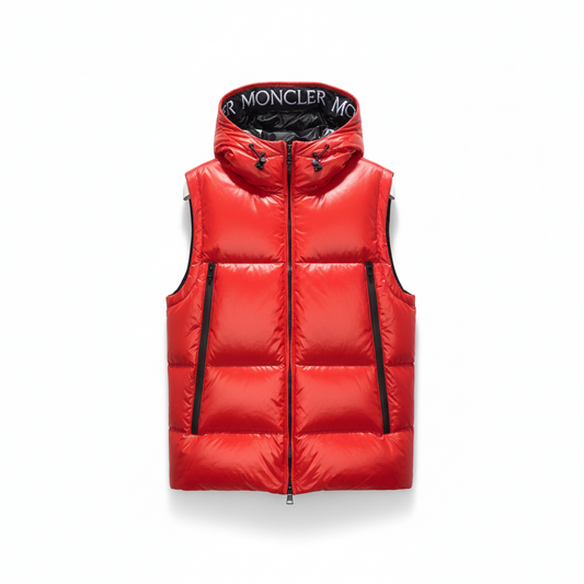 Moncler Agneaux Down Vest "Red"