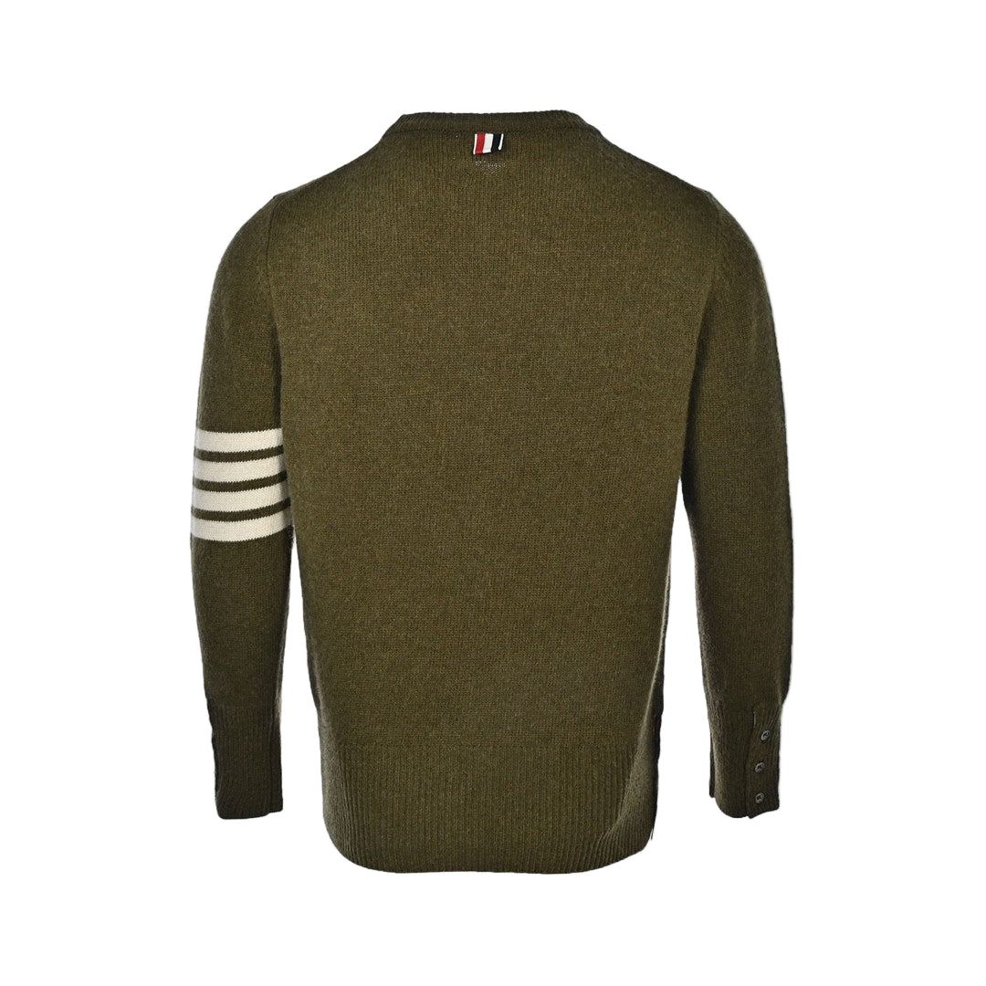Thom Browne 4-Bar Sweater "Army Green"