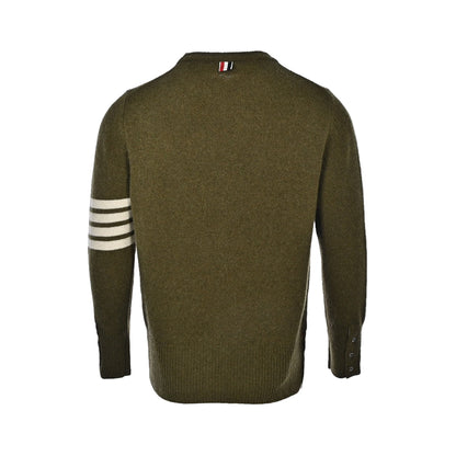 Thom Browne 4-Bar Sweater "Army Green"
