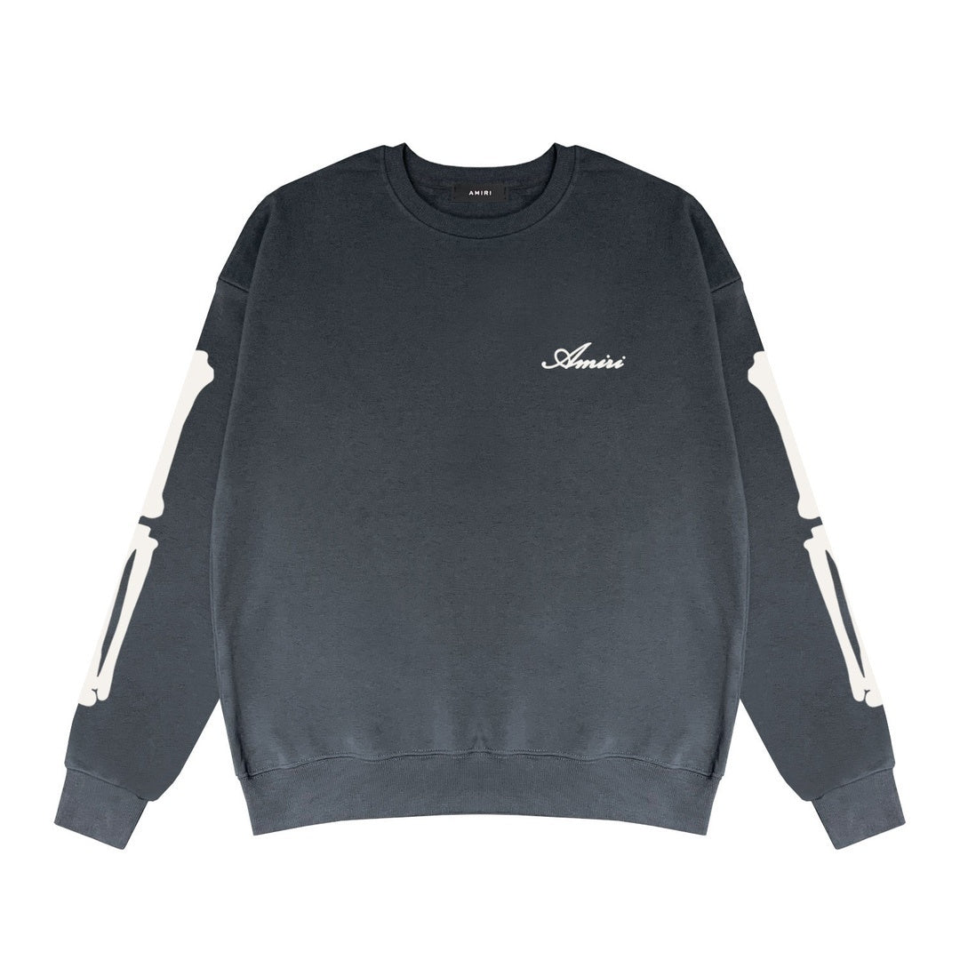 Amiri Bones Logo Sweatshirt "Grey-White"