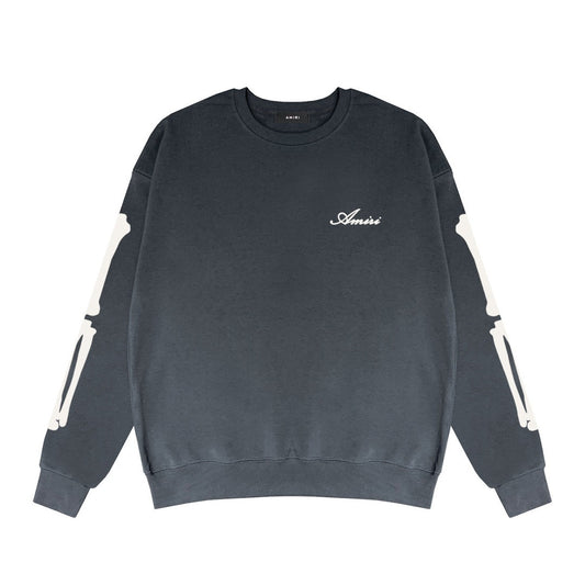 Amiri Bones Logo Sweatshirt "Grey-White"