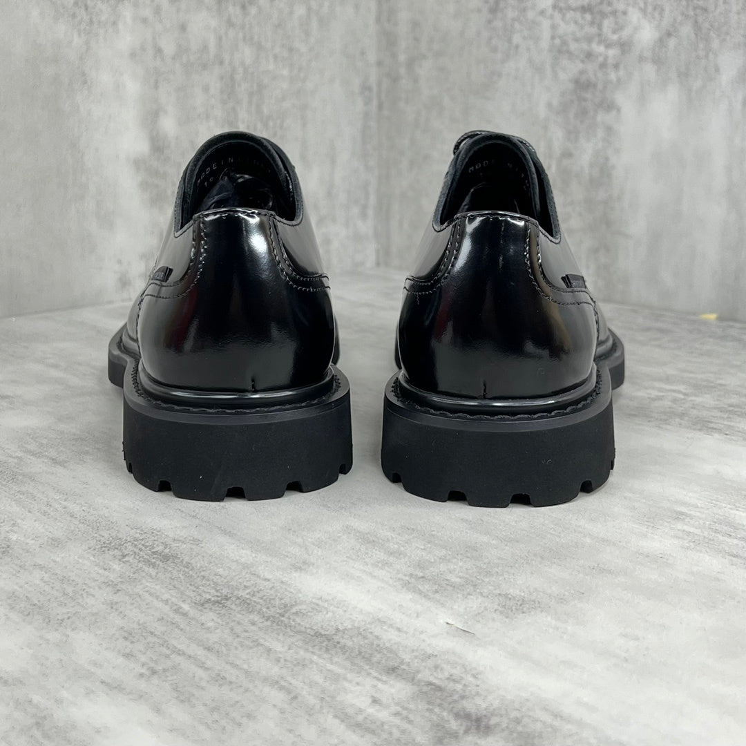 Dior Leather Derby Shoes "Black"