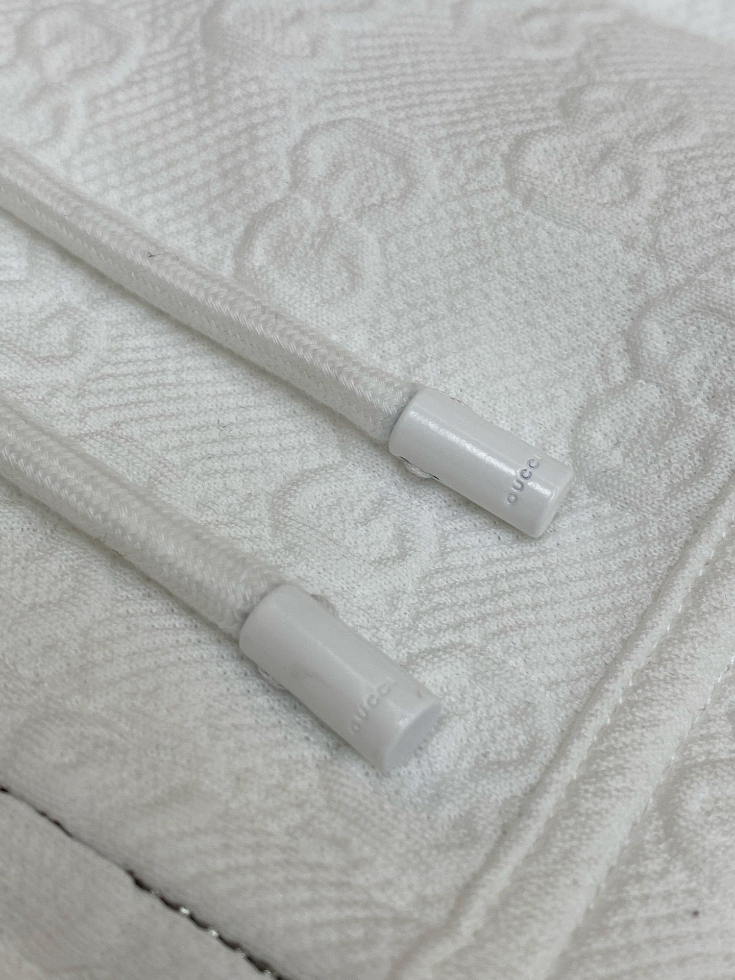 Gucci Embossed GG Technical Jersey Zip Jacket "White"