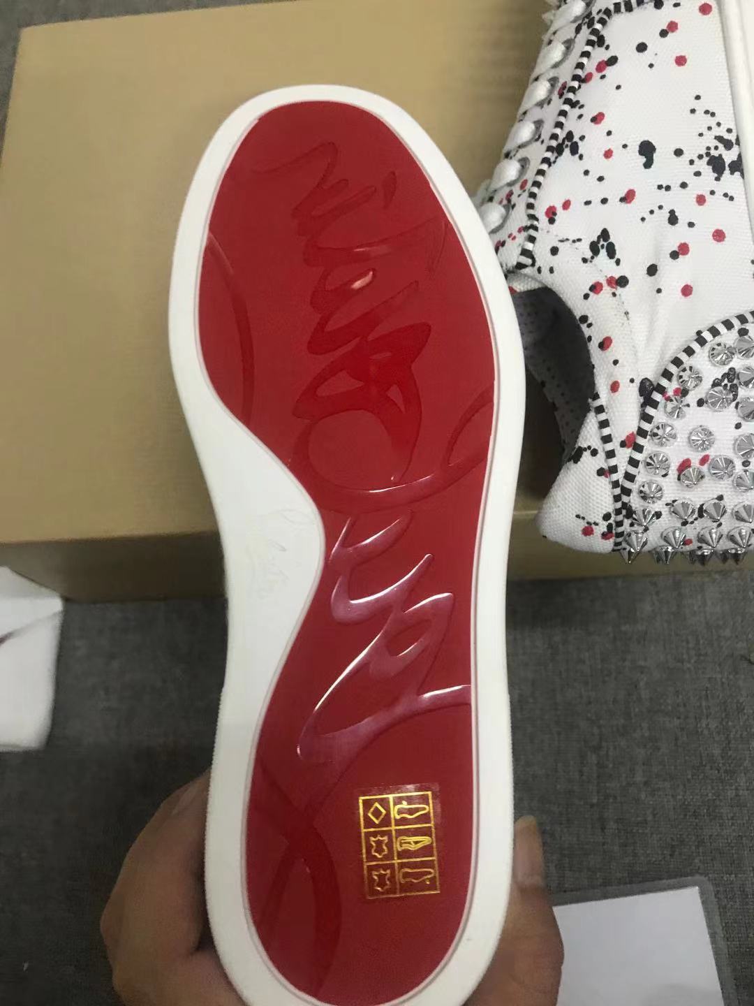Christian Louboutin Seavaste 2 Flat "Toile Splash"