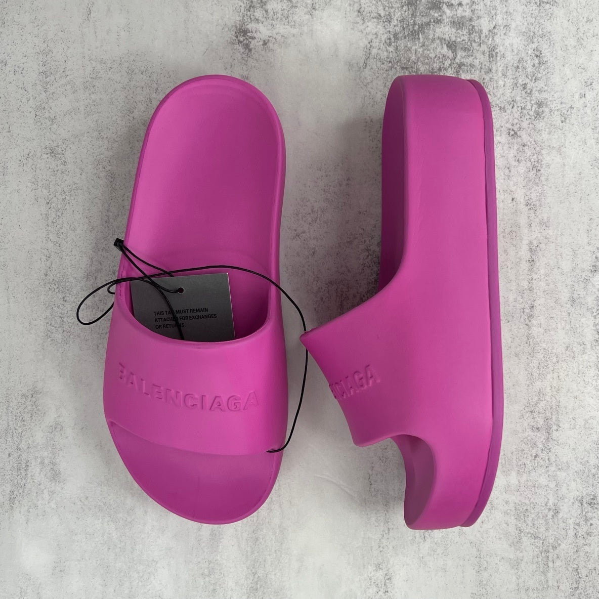 Balenciaga Chunky Slides "Magenta"