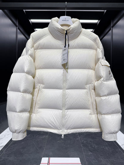 Moncler Levitha Hooded Short Down Jacket "White"
