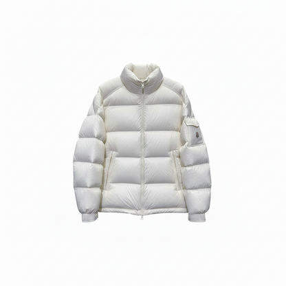 Moncler Levitha Hooded Short Down Jacket "White"