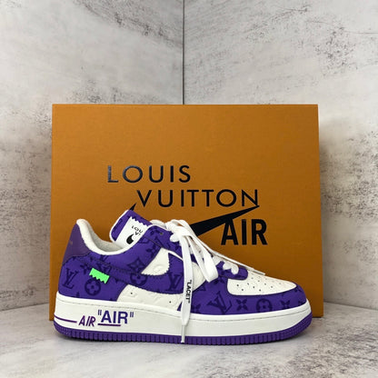 Louis Vuitton x Nike Air Force 1 "Purple-White"