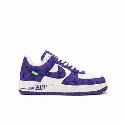 Louis Vuitton x Nike Air Force 1 "Purple-White"