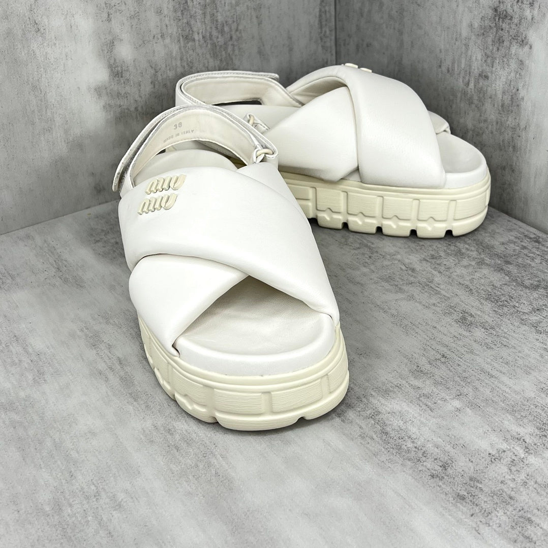 Miu Miu Sandals "White"