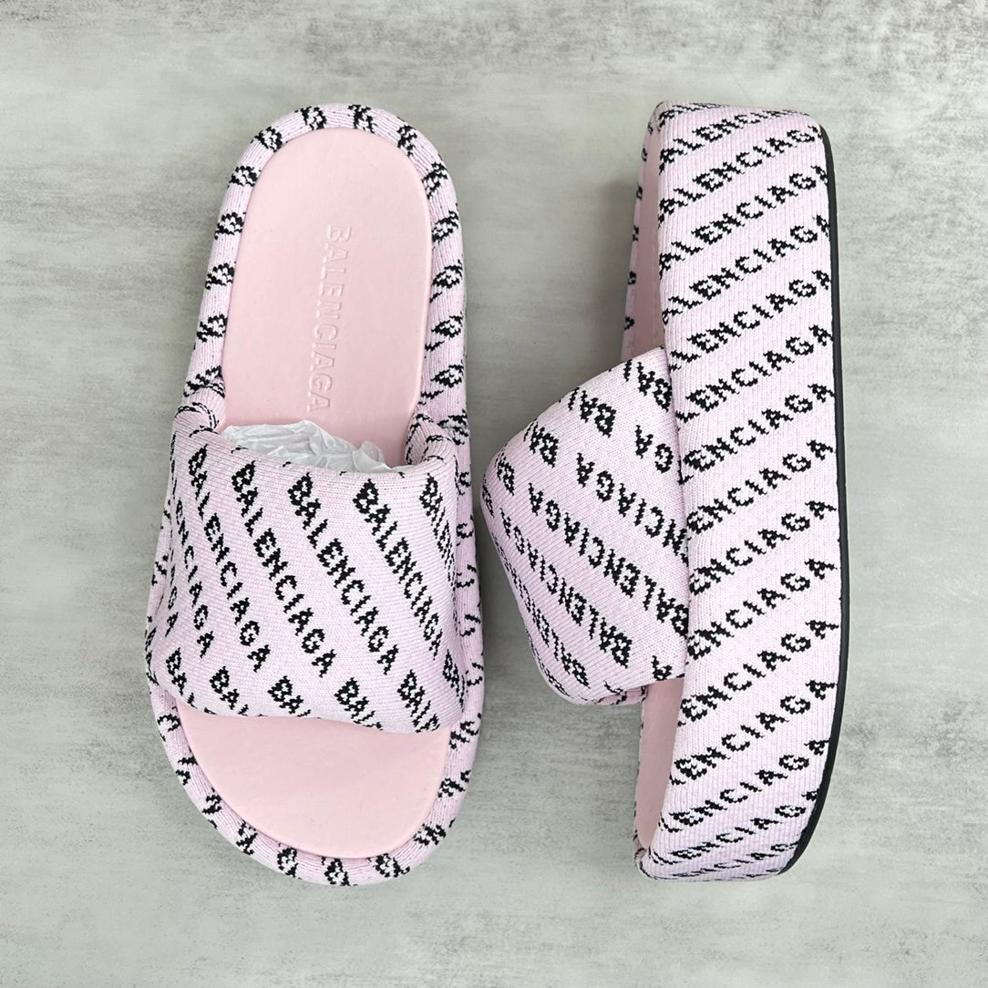 Balenciaga Slides "Pink-Black"