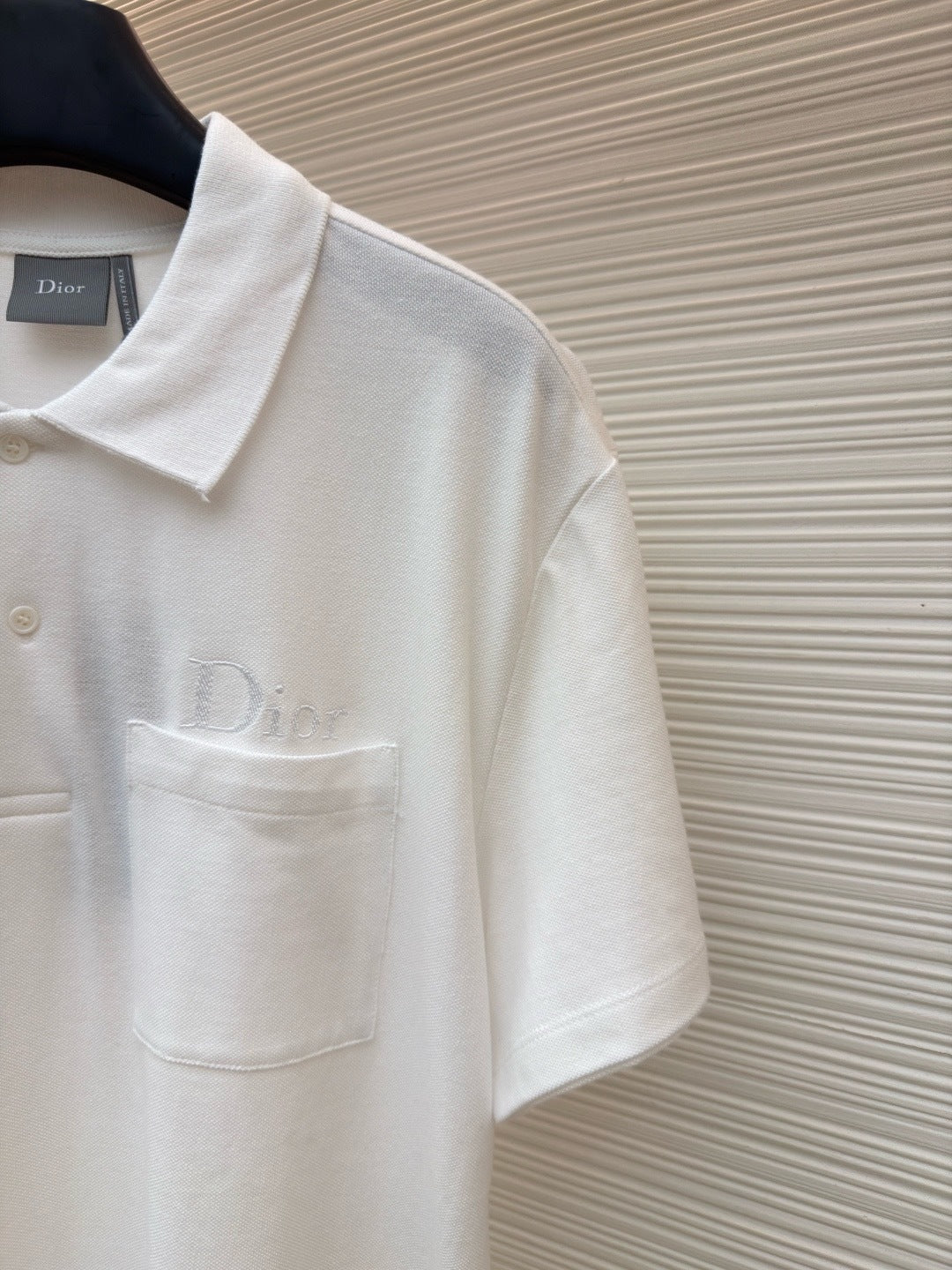Dior Polo Shirt "White Cotton Piqué"