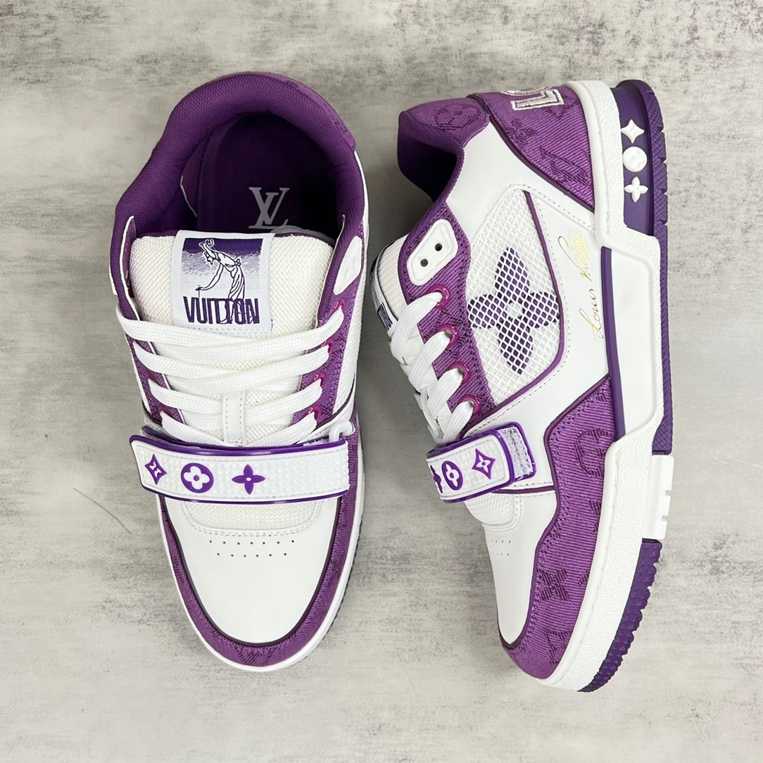 Louis Vuitton Trainers "Purple-White Denim"