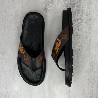 Louis Vuitton Flip-Flops "Brown-Black"