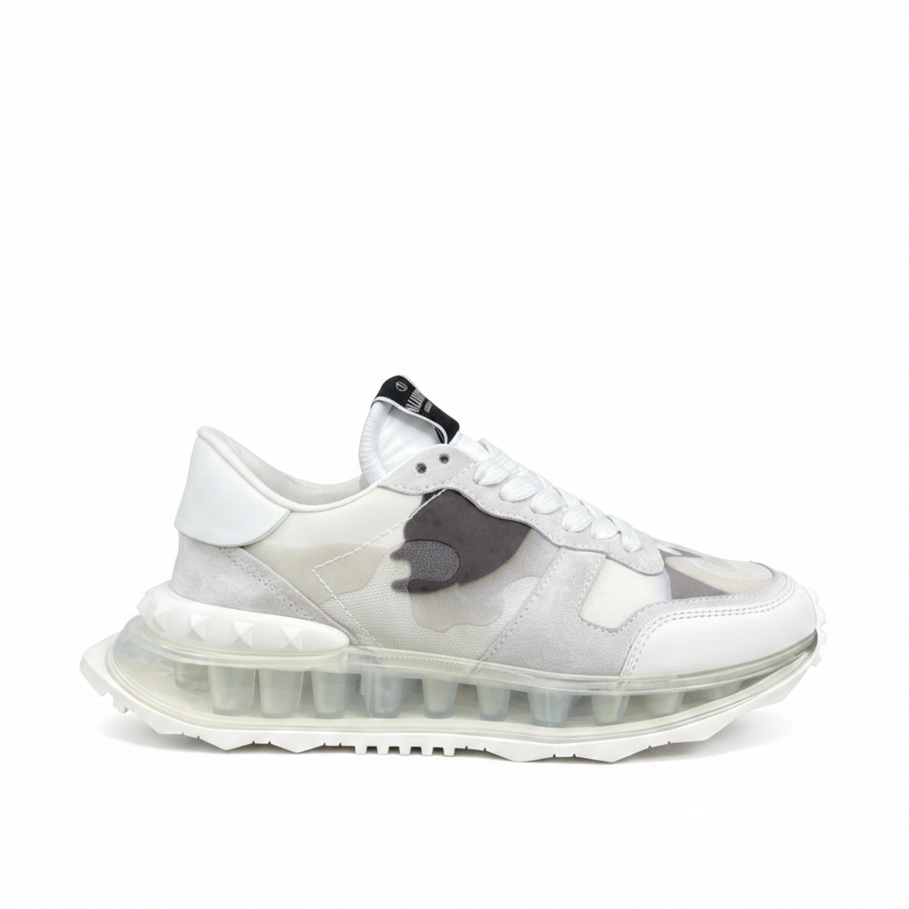 Valentino Garavani "White-Grey-Beige Camo"