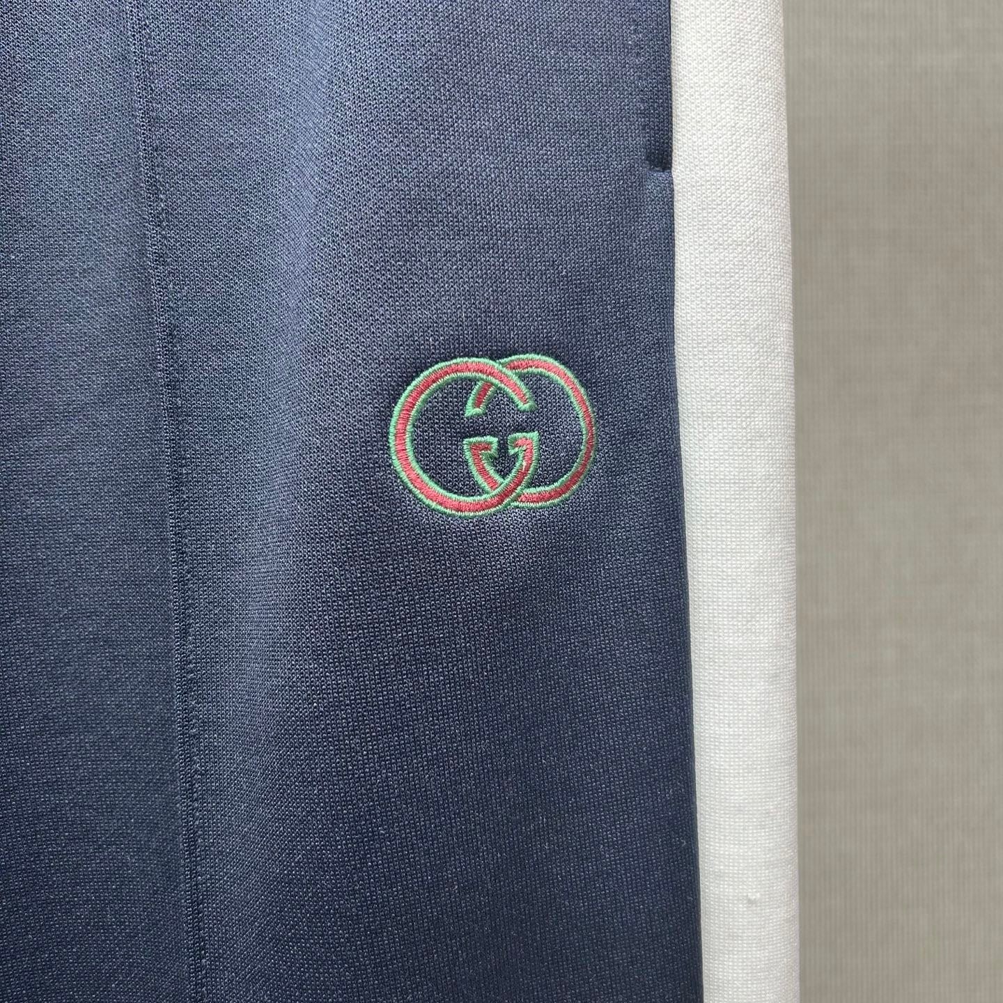 Gucci Technical Jersey Sportswear Trousers "Navy-White"