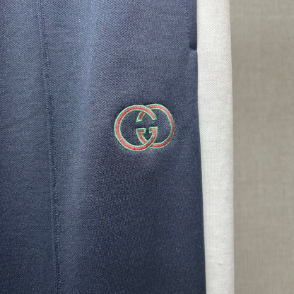 Gucci Technical Jersey Sportswear Trousers "Navy-White"